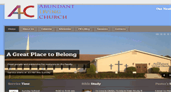 Desktop Screenshot of abundantlivingchurch.org