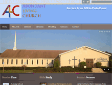 Tablet Screenshot of abundantlivingchurch.org